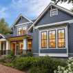 New replacement windows on a Northern Virginia home illustrating window replacement cost