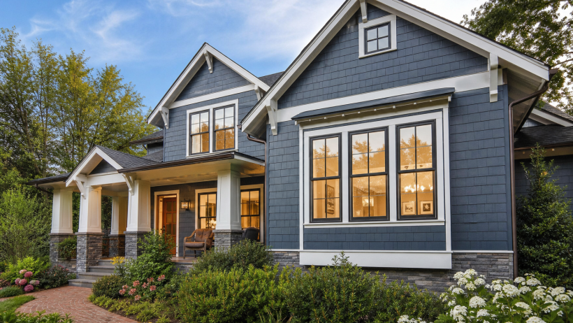 New replacement windows on a Northern Virginia home illustrating window replacement cost