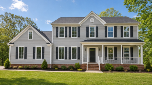 Siding replacement cost in Northern Virginia: new fiber cement siding installed on a home